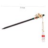 2PCS Chinese Traditional Flower Hair Sticks Vintage Wooden Hairpin Handmade Hair Chopsticks Hair Styling Chignon Pins for Women Girls FZ016-2P-01