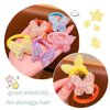 10 Pieces Cute Butterfly Hair Ties for Girls Elastic Rubber Bands Colorful Hair Scrunchies for Toddler Girls Kids Women Ponytail Holders Hair Accessories