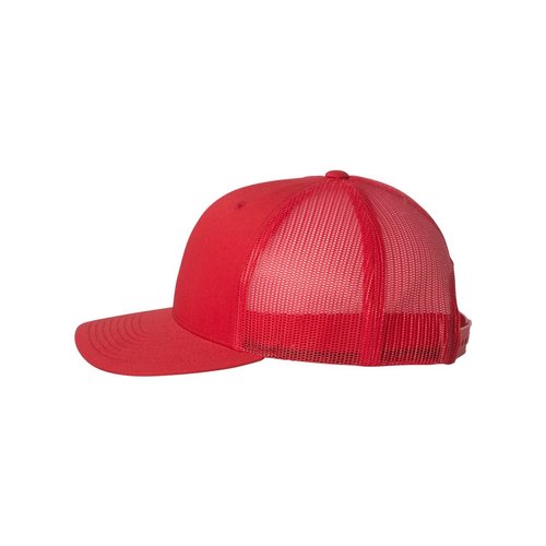 Yupoong YP Classics™ Embroidered Custom Hat Trucker Baseball Cap Snapback Adjustable Men Women Dad Cap Hat (Red)