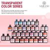 SAVILAND Jelly Gel Nail Polish Set, 30 Colors Translucent Nude Pink Transparent Nail Polish Set with 180 Sheer/Matte/Glossy Effects for Nail Salon DIY Home Christmas Holiday Gift Set