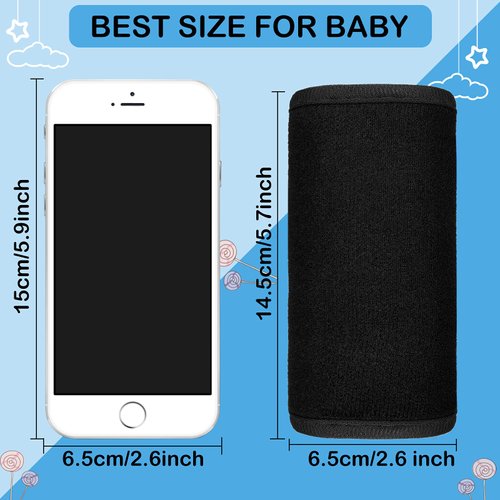 4 Pieces Baby Car Seat Belt Covers Soft Car Seat Straps Shoulder Pads for Kid Infant Stroller Strap Covers Seat Safety Belt Cushion Pads for Boy and Girl, Black