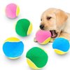 CoCoo Dog Squeaky Tennis Balls for Puppies and Teething Pets, Squeak Toys for Dogs, Round Tennis Balls, 6 Balls per Pack