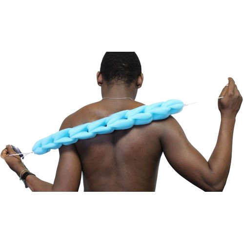 3 Pack Long Stretch Back Sponge with Rope Handles Back Scrubber Bath Shower Mesh Sponge Exfoliating Body Scrub Stretch Braided Loofah for Men and Women