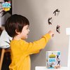 PICK A TOY 24 Sticky Wall Climbing Black Ninjas with DIY Costume Stickers – Fun Stretchy Window Crawlers, Xmas Stocking Stuffers Birthday Party Favors for Kids