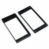 Dopro Set of 2 Plastic Humbucker Pickup Ring Pickup Mounting Frame Flat Bottom 3 * 5 for Neck and 7 * 9 for Bridge Pickup Black
