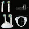 Electric Toothbrush Head Holder/Toothbrush Charger Base Stand for Oral-B and 4pcs Round Toothbrush Head Cover