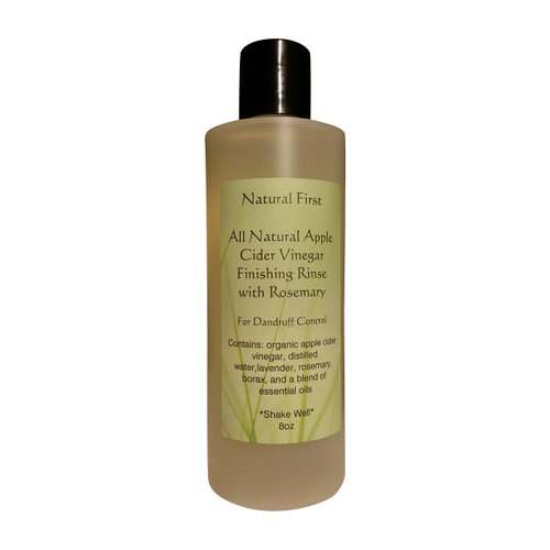 Natural First Organic Apple Cider Vinegar Finishing Rinse w/Rosemary for Dandruff Control 8oz