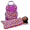 THE QUEEN'S TREASURES Doll Accessory,Purple Baby Doll Backpack Carrier and Doll Sleeping Bag, Compatible for use with 15 and 18 Inch American Girl Dolls. Doll NOT Included
