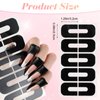 YUXIANLB 100 Pcs Nail Polish Protectorfor Fingers, 99.99%+ U V Finger Protection Cuticle Protector Tape for Nail Painting, U-Shaped French Tip Nail Polish Barrier Peel Off for Nails Stamp Nail Art