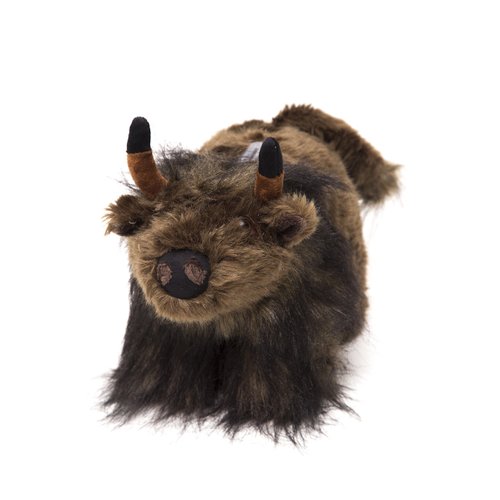 Carstens PB207 Plush Buffalo Kids Coin Bank , Brown