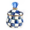 MACKENZIE-CHILDS Royal Check Enamel Lidded Sugar Bowl, Small Serving Bowl with Lid