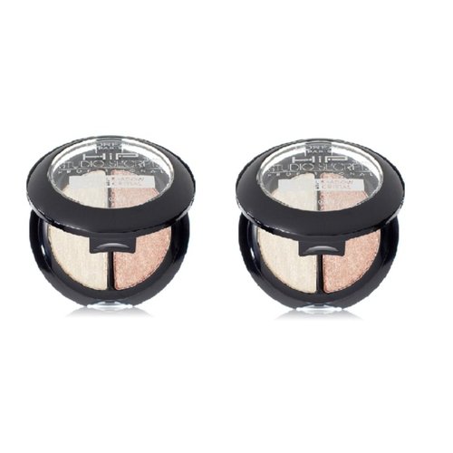 2 L'Oreal Studio Secrets Hip Crystal Eye Shadow Duo 819 Precious Beige Rose