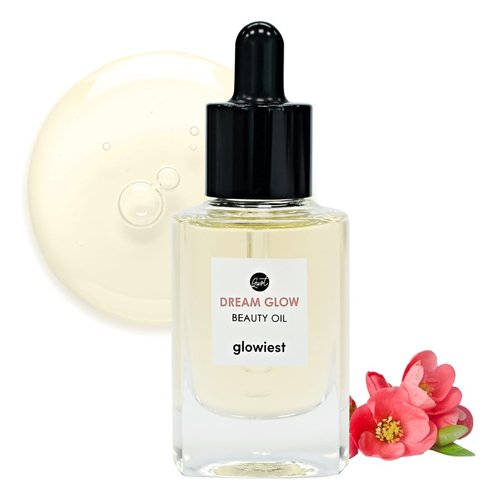 glowiest DREAM GLOW BEAUTY OIL - Natural Facial Oil for All Skin Types, Multi Oil - Clean Beauty, Camellia Japonica Seed Oil, Castor Oil - 30ml (1.01 fl. oz.)