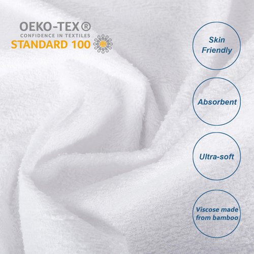 Twin XL Mattress Protector Cover Cooling, Extra Long Twin Waterproof Viscose Made from Bamboo Terry Soft Noiseless Mattress Protector Cover with Deep Pocket Fits Up to 14 Inch Mattress