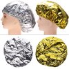Tupalizy 4PCS Deep Conditioning Heat Cap Aluminum Foil Shower Cap for Women Natural Hair Dying Lifting Color Hot Oil Treatments Processing Caps for Nourishing Hair Salon Spa Home Use, Gold and Silver