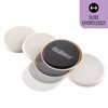 Super Sliders 3 1/2" Round Reusable Furniture Sliders for Carpet - Effortless Moving and Surface Protection, Beige (16 Pack)
