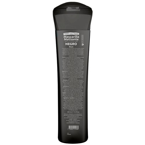 Naissant Black Hair Toning Mask | Eliminates Brassiness | Neutralizes Yellow & Orange Tones | Paraben, Ammonia & Sulfate Free | Pro-Vitamin B5, Olive Oil & Honey (Azul Plata) 10.1 Fl