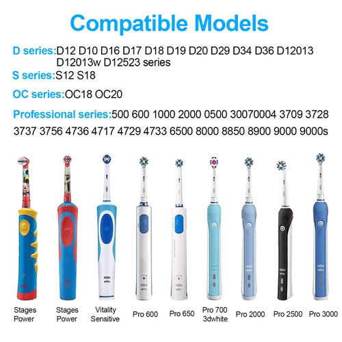 for Braun Oral-b Electric Toothbrush Charger Adapter for Oral-B Model 3757 Waterproof Inductive Charging Replacement Power Cord,Portable Travel