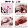 10 Sheets Valentines Temporary Tattoo Stickers Red Lips Heart Love Rose Fake Tattoo Stickers Valentines Day Party Supplies Women Girls man Face Stickers (style 3)