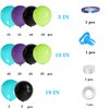 D-BUPU Video Game Balloon Garland Kit for Birthday,Tiffany Blue Black Purple Green Balloons Arch for Game Party Supplies Gamer Decorations