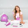 Gifts2U Hair Salon Toys for Girls, 26 Pcs Realistic Girl Beauty Salon Playset Hair Styling Set with Blow Dryer, Barber Costume Apron, Scissors and Stylist Accessories.
