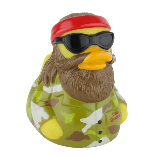 CelebriDucks Camo Quacker Floating Rubber Ducks - Collectible Bath Toys Gift for Kids & Adults of All Ages