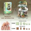 wriyvngs Street View Mini Building Blocks Coffee House Shop Store Building Kit Simulation Construction Educational Creative Toy for Boys Girls Age 8+ 1025 pcs