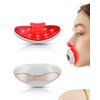 Lip Plumper Device Red Light Therapy, 2 in 1 Lip and Eye Care Tool with Heated for Anti-Aging, Smooth Lip Wrinkles, Lip Plumper Device and Reduce Dark Circles, 4 Levels Heating Temps