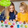 100 Pack Squishies Toys, Tiny Mochi Squishy Fidget Toys Random Bulk Party Favors for Kids 4- 8 8-12 Goodie Bag Pinata Stocking Stuffers Classroom Prizes Treasure Box Egg Fillers Girls