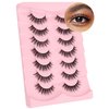 Lash natural wispy eyelashes, Frihappy false eyelashes, Wispy Strips, Faux Mink Lashes, black band lashes, 7 pairs, Frihappy 2024 lashes #Aries