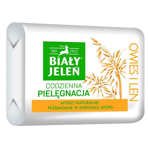 BIALY JELEN PREMIUM - Hypoallergenic bar soap with oats extract - 100g by BIALY JELEN
