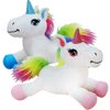 ArtCreativity Mini Plush Unicorn Stuffed Animals, 7 Inch Set of 2, Soft and Cuddly Unicorn Toys for Girls and Boys, Cute Home, Bedroom, and Nursery Decor, Princess Gifts for Kids,