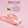 MCoBeauty 2-in-1 Glow & Treat Lip Oil, Peach, Hydrating Tint for Luscious Lips, Vegan, Cruelty Free Cosmetics