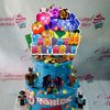 Blox Fruits Party Supplies,Blox Fruits Game Party Decorations Includes Banner, Cake Toppers, Balloon for Blox Game Party Decorations