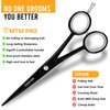 MTM PRO Professional Hair Cutting Scissors 6", Barber Scissors to Cut Hair, Hair Shears for Hair Cutting, Premium Stainless Steel Barber Shears for Men & Women, Kids, Adults, & Pets (Black, 6")