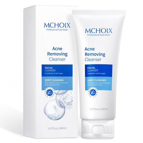 MCHOIX Acne Treatment Face Wash,Improve Face Skin Oiliness and Cleanliness,Treat Acne Exfoliating Facial Cleanser
