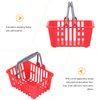 Mini Plastic Baskets 10Pcs Mini Shopping Basket with Handles Grocery Basket Small Toy Kitchen Basket for Party Favors Kitchen Toys Dollhouse Accessories