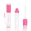 COSIDEA 26 pcs Empty 8ml Lip Gloss Tubes with clear Wand，Round Rose Pink Lipgloss Containers，DIY cosmetic packing Container Bulk Wholesale