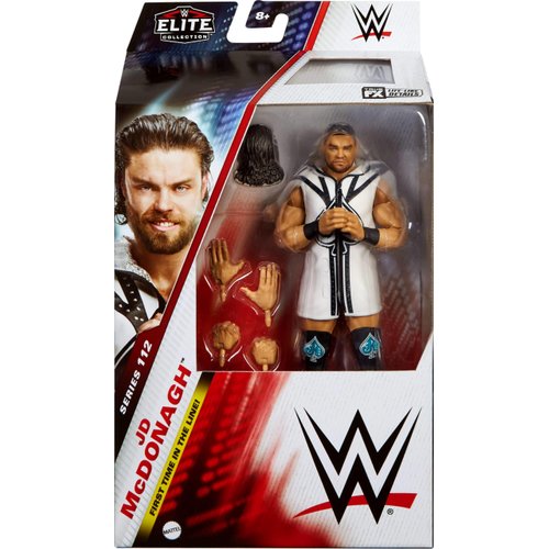 Mattel WWE Elite Action Figure & Accessories, 6-inch Collectible JD McDonagh with 25 Articulation Points, Life-Like Look & Swappable Hands