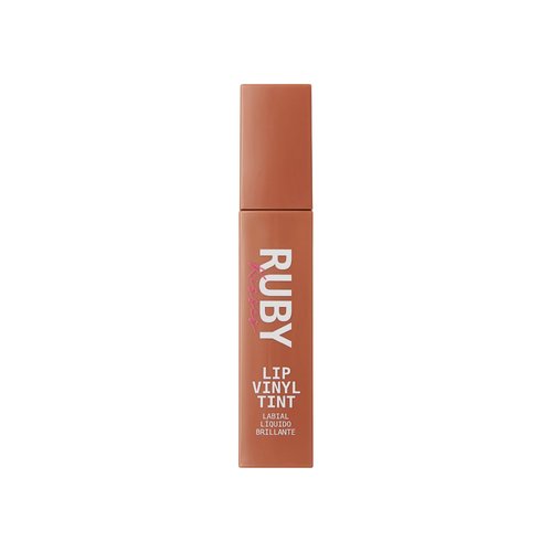 Ruby Kisses Lip Vinyl Tint - High-Pigment, Transfer-Proof, Smudge-Proof Liquid Lipstick, Soft-Satin Shine, Lightweight Makeup, Long-Lasting Lip-gloss, Full Coverage Color (NUDE, 2.8mL)