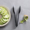 New Star Foodservice 42290 Utility Tong, High Heat Plastic, Straight Edge, 6 Inch, Set of 12, Black