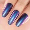 RARJSM Chameleon Gel Nail Polish Dark Blue to Purple Multichrome Color Changing Holographic Glitter Gel Polish Curing Requires Sparkle Shimmer Nail Gel Varnish Soak Off DIY at Home Salon 15ml