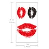Yesallwas 6 Sheet cute Temporary Tattoo Sticker Fake Tattoos for Women Girls Models, Long Lasting Body Art Makeup red lip temporary tattoos