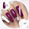 YTD Likomey Gel Nail Polish,1 Pcs 15ml Wine Purple Soak Off UV Nail Gel Varnish,Salon Home DIY Manicure High Pigment Raspberry Deep Plum Gel Polish,CS017