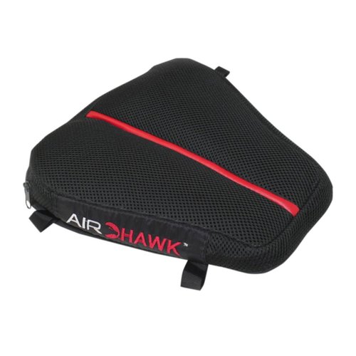 AIRHAWK 11" x 11" Dual Sport Motorcycle Seat Cushion - Lightweight Portable Inflatable Multi-Cell Air Pad with Breathable Spacer Mesh Cover & Non-Skid Bottom