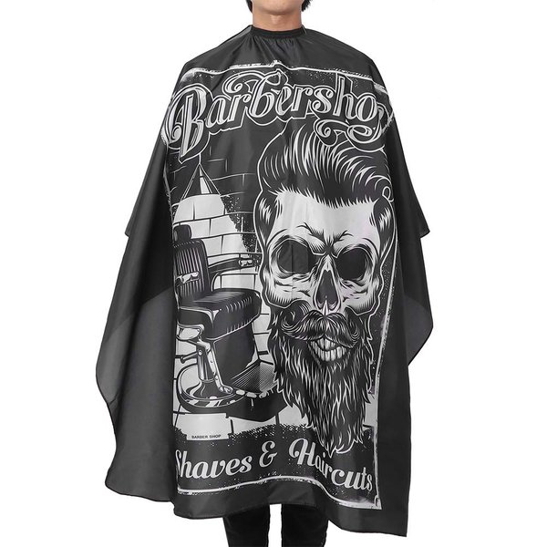 ZJchao Hair Capes，Professional Barber Cape， Adjustable Hairdressing Salon Haircut Apron for Home Barber Shop
