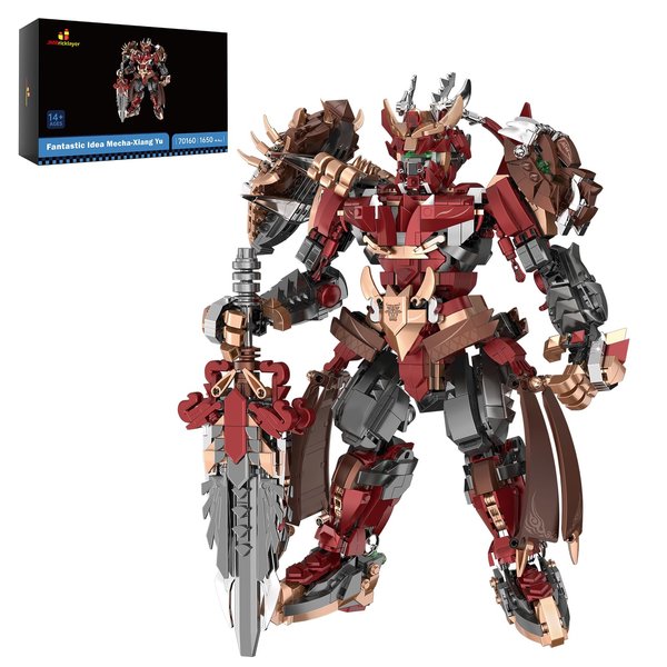 JMBricklayer Mech Robot Building Sets for Adults 70160, Action Figure Hero Mecha Toy with Sword and Movable Joints, Cool Mechs Model Collection or Home Display, Ideal Gift for Boys Girls