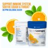 Silver Lozenges with Vitamin C - Premium Nano Silver 60 PPM Colloidal Silver, Organic Honey and Vitamin C Mineral Supplement Drops to Support Immune System, Soothe Cough & Throat - 24 Orange Lozenges