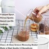 3 Piece Glass Measuring Cup Set, Includes 1/2-Cup, 1-Cup, and 2-Cup High Borosilicate Glasss Liquid Measuring Cups, Dishwasher, Freezer, Microwave, and Preheated Oven Safe, Essential Kitchen Tools