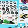 32 Sheets Make Your Own Car Stickers, Creative Race Car Game Stickers for Kids Car Birthday Party Favors, DIY Art Crafts Supplies